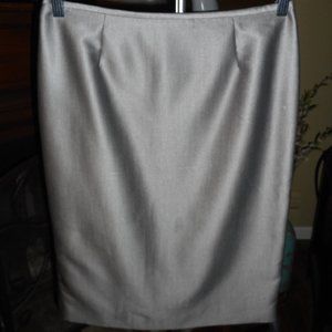 Calvin Klein work grey silver pencil skirt, size 6